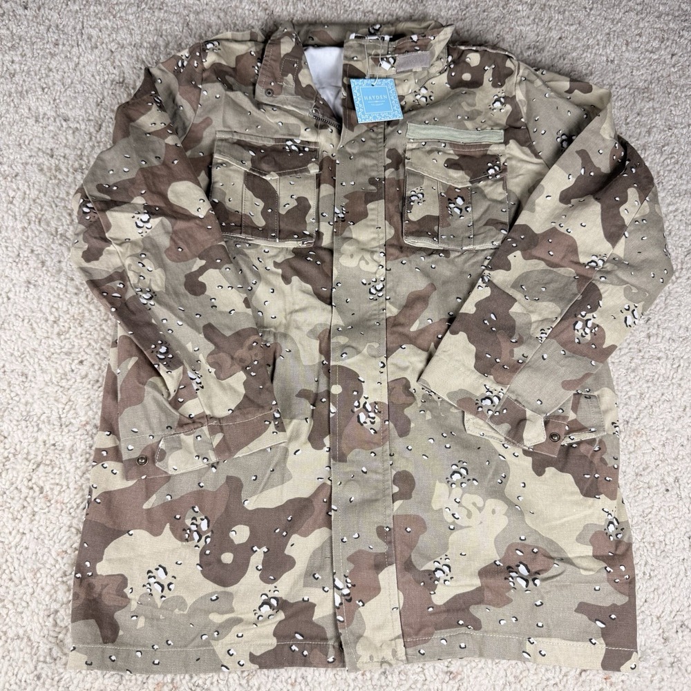 Hayden The Camo Cargo Jacket Cotton Long Sleeve Utility Casual Women's M NWT